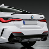 M4-Style Rear Trunk Lip Duckbill Spoiler Wing For 2021-2022 BMW G22 G82 4-Series 2-DR / Coupe -Real Carbon Fiber