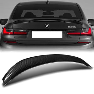 M-Performance Rear Trunk Lip Duckbill Spoiler Wing For 2019-2022 BMW G20 G28 3-Series -Real Carbon Fiber