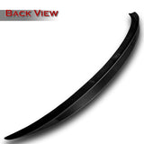 M5-Style Rear Trunk Lip Duckbill Spoiler Wing For 2011-2016 BMW F10 5-Series 4-DR / Sedan + Roof Visor -Real Carbon Fiber