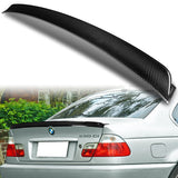 STP-Style Rear Trunk Lip Duckbill Spoiler Wing For 1999-2005 BMW E46 M3 3-Series 2-DR / Coupe -Real Carbon Fiber