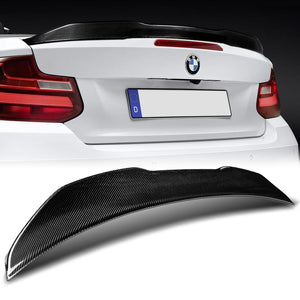 PSM-Style Rear Trunk Lip Duckbill Spoiler Wing For 2015-2021 BMW F23 2-Series Convertible -Real Carbon Fiber