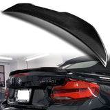 PSM-Style Rear Trunk Lip Duckbill Spoiler Wing For 2015-2021 BMW F23 2-Series Convertible -Real Carbon Fiber