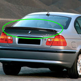 AC-Style Rear Trunk Lip Duckbill Spoiler Wing For 1999-2005 BMW E46 3-Series 4-DR / Sedan -Real Carbon Fiber