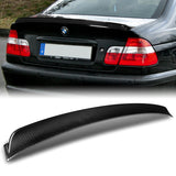 AC-Style Rear Trunk Lip Duckbill Spoiler Wing For 1999-2005 BMW E46 3-Series 4-DR / Sedan -Real Carbon Fiber