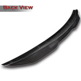 PSM-Style Rear Trunk Lip Duckbill Spoiler Wing For 2007-2013 BMW E93 3-Series Convertible -Real Carbon Fiber