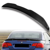 PSM-Style Rear Trunk Lip Duckbill Spoiler Wing For 2007-2013 BMW E93 3-Series Convertible -Real Carbon Fiber