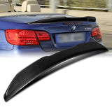 PSM-Style Rear Trunk Lip Duckbill Spoiler Wing For 2007-2013 BMW E93 3-Series Convertible -Real Carbon Fiber