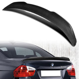 PSM-Style Rear Trunk Lip Duckbill Spoiler Wing For 2006-2011 BMW E90 3-Series 4-DR / Sedan -Real Carbon Fiber