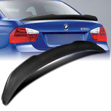 PSM-Style Rear Trunk Lip Duckbill Spoiler Wing For 2006-2011 BMW E90 3-Series 4-DR / Sedan -Real Carbon Fiber