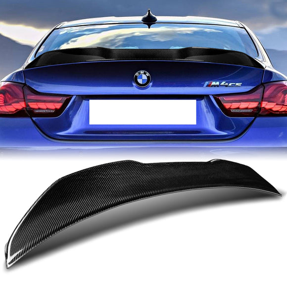 PSM-Style Rear Trunk Lip Duckbill Spoiler Wing For 2015-2020 BMW F82 M4 Coupe -Real Carbon Fiber