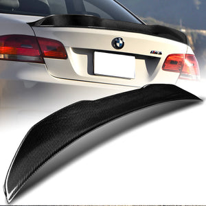 PSM-Style Rear Trunk Lip Duckbill Spoiler Wing For 2007-2013 BMW E92 M3 3-Series 2-DR / Coupe -Real Carbon Fiber