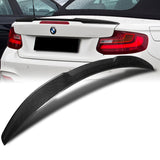 V-Style Rear Trunk Lip Duckbill Spoiler Wing For 2015-2021 BMW F23 2-Series Convertible -Real Carbon Fiber