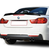 PSM-Style Rear Trunk Lip Duckbill Spoiler Wing For 2014-2020 BMW F33 F83 M4 Convertible -Real Carbon Fiber