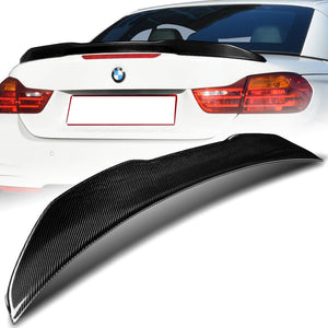 PSM-Style Rear Trunk Lip Duckbill Spoiler Wing For 2014-2020 BMW F33 F83 M4 Convertible -Real Carbon Fiber