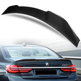 V-Style Rear Trunk Lip Spoiler Wing For 2016-2022 BMW 7-Series G11 G12 4-DR / Sedan -Real Carbon Fiber