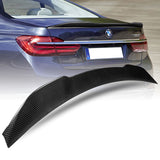 V-Style Rear Trunk Lip Spoiler Wing For 2016-2022 BMW 7-Series G11 G12 4-DR / Sedan -Real Carbon Fiber