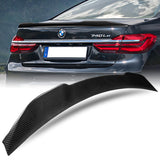 V-Style Rear Trunk Lip Spoiler Wing For 2016-2022 BMW 7-Series G11 G12 4-DR / Sedan -Real Carbon Fiber