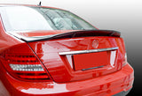 PSM-Style Rear Trunk Lip Duckbill Spoiler Wing For 2008-2014 Mercedes-Benz C-Class W204 -Real Carbon Fiber