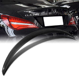 P-Style Rear Trunk Lip Duckbill Spoiler Wing For 2013-2019 Mercedes-Benz CLA-Class W117 4-DR / Sedan -Real Carbon Fiber