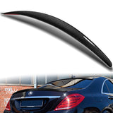 P-Style Rear Trunk Lip Duckbill Spoiler Wing For 2013-2020 Mercedes-Benz S450 S560 S600 S63 W222 -Real Carbon Fiber