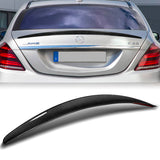 P-Style Rear Trunk Lip Duckbill Spoiler Wing For 2013-2020 Mercedes-Benz S450 S560 S600 S63 W222 -Real Carbon Fiber