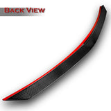 VT-Style Rear Trunk Lip Duckbill Spoiler Wing For 2010-2016 Mercedes-Benz E350 E400 E500 E63 W212 -Real Carbon Fiber