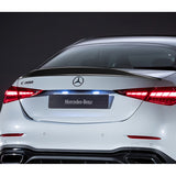 A-Style Rear Trunk Lip Duckbill Spoiler Wing For 2022-2024 Mercedes-Benz C-Class W206 4-DR / Sedan -Real Carbon Fiber