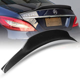 PSM-Style Rear Trunk Lip Spoiler Wing For 2012-2018 Mercedes-Benz CLS-Class W218 4-DR / Sedan -Real Carbon Fiber