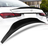 PSM-Style Rear Trunk Lip Spoiler Wing For 2017-2023 Mercedes-Benz E-Class W213 4-DR / Sedan -Real Carbon Fiber