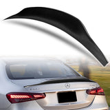 PSM-Style Rear Trunk Lip Spoiler Wing For 2017-2023 Mercedes-Benz E-Class W213 4-DR / Sedan -Real Carbon Fiber