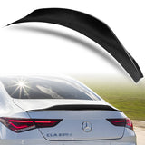 PSM-Style Rear Trunk Lip Spoiler Wing For 2020-2023 Mercedes-Benz CLA-Class W118 4-DR / Sedan -Real Carbon Fiber