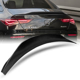 PSM-Style Rear Trunk Lip Spoiler Wing For 2020-2023 Mercedes-Benz CLA-Class W118 4-DR / Sedan -Real Carbon Fiber