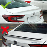 V-Style Rear Trunk Lip Spoiler Wing For 2018-2023 Honda Accord 4-DR / Sedan -Real Carbon Fiber