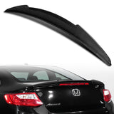 V-Style Rear Trunk Lip Duckbill Spoiler Wing For 2013-2017 Honda Accord 2-DR / Coupe -Real Carbon Fiber