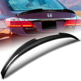 V-Style Rear Trunk Lip Duckbill Spoiler Wing For 2013-2017 Honda Accord 4-DR / Sedan -Real Carbon Fiber