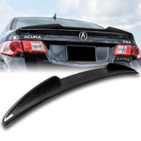 V-Style Rear Trunk Lip Duckbill Spoiler Wing For 2009-2014 Acura TSX 4-DR / Sedan -Real Carbon Fiber