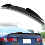 V-Style Rear Trunk Lip Duckbill Spoiler Wing For 2009-2014 Acura TSX 4-DR / Sedan -Real Carbon Fiber