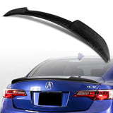 V-Style Rear Trunk Lip Duckbill Spoiler Wing For 2013-2018 Acura ILX 4-DR / Sedan -Real Carbon Fiber