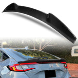 V-Style Rear Trunk Lip Spoiler Wing For 2022-2024 Honda Civic Hatchback -Real Carbon Fiber