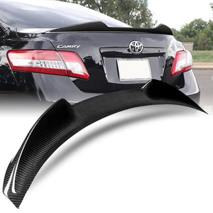 V-Style Rear Trunk Lip Duckbill Spoiler Wing For 2007-2011 Toyota Camry -Real Carbon Fiber