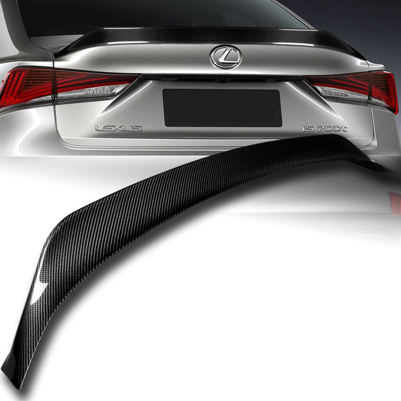 AR-Style Rear Trunk Lip Duckbill Spoiler Wing For 2014-2020 Lexus IS250 IS350 F-Sport -Real Carbon Fiber