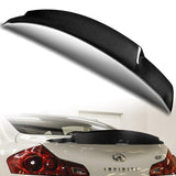 STP-Style High Kick Rear Trunk Lip Duckbill Spoiler Wing For 2009-2013 Infiniti G25 G37 4-DR / Sedan -Real Carbon Fiber