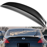 STP-Style Rear Trunk Lip Duckbill Spoiler Wing For 2003-2008 Nissan 350Z Z33 2-DR / Coupe -Real Carbon Fiber