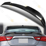 V-Style Rear Trunk Lip Duckbill Spoiler Wing For 2016-2023 Nissan Maxima 4-DR / Sedan -Real Carbon Fiber