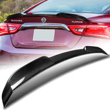 V-Style Rear Trunk Lip Duckbill Spoiler Wing For 2016-2023 Nissan Maxima 4-DR / Sedan -Real Carbon Fiber