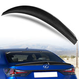 OE-Style Rear Trunk Lip Duckbill Spoiler Wing For 2013-2020 Lexus GS300 GS350 GS200t GS-F 4-DR / Sedan -Real Carbon Fiber