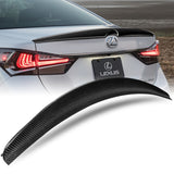 OE-Style Rear Trunk Lip Duckbill Spoiler Wing For 2013-2020 Lexus GS300 GS350 GS200t GS-F 4-DR / Sedan -Real Carbon Fiber