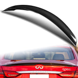 STP-Style Rear Trunk Lip Duckbill Spoiler Wing For 2014-2021 Infiniti Q50 4-DR / Sedan -Real Carbon Fiber