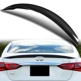 STP-Style Rear Trunk Lip Duckbill Spoiler Wing For 2014-2021 Infiniti Q50 4-DR / Sedan -Real Carbon Fiber