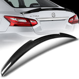 V-Style Rear Trunk Lip Duckbill Spoiler Wing For 2016-2018 Nissan Altima 4-DR / Sedan -Real Carbon Fiber